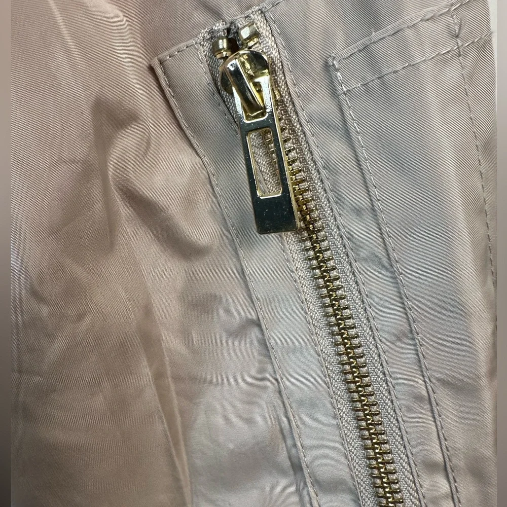 CALI LOVE USA/TAN BLACK BOMBER JACKET FULL ZIP UP - Picture 10 of 14